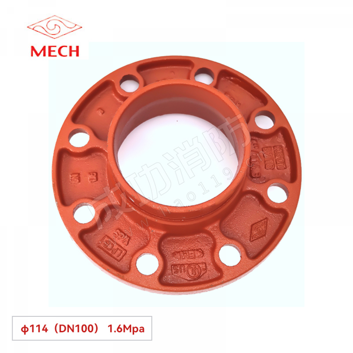 迈克 转换法兰(1.6Mpa) φ114（DN100）